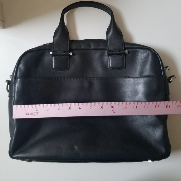 UGG Leather Slim Branford Satchel Laptop Work Bag - Picture 7 of 15